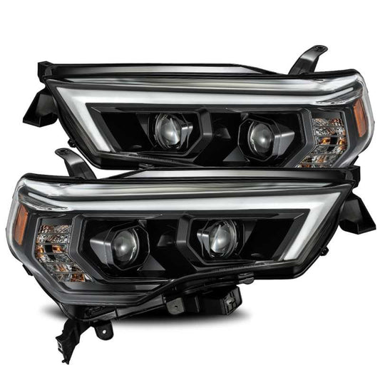 AlphaRex 14-20 Toyota 4Runner LUXX LED Proj Headlight Plank Style Alpha Blk w/Activ Light/Seq Signal 880720 *Discontinued