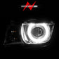 Anzo 2010-2013 Chevrolet Camaro Projector Headlights w/ Halo Chrome (CCFL)