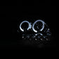 Anzo 1997.5-2003 Ford F-150 Projector Headlights w/ Halo and LED Chrome 1pc