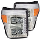 AlphaRex 11-16 Ford F-350 SD NOVA LED Proj Headlights Plank Style Chrm w/Activ Light/Seq Signal 880148 *Discontinued