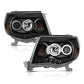 Anzo 2005-2011 Toyota Tacoma Projector Headlights w/ Halo Black