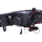 Anzo 2006-2011 Honda Civic Projector Headlights w/ Halo Black (CCFL)