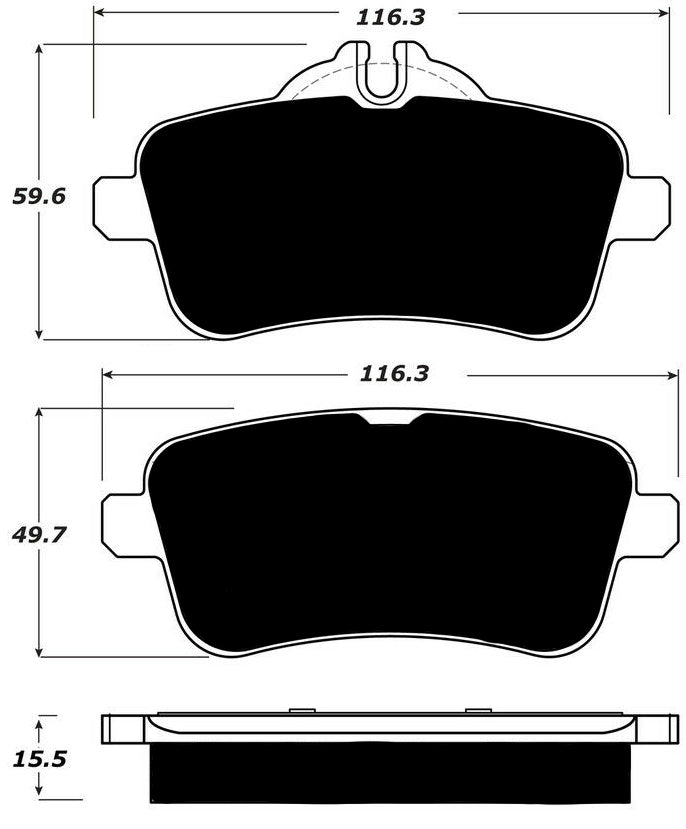 Porterfield Brake Pads for 2013 MERCEDES-BENZ GL63 AMG