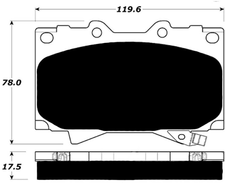 Porterfield Brake Pads for 1998 TOYOTA LANDCRUISER