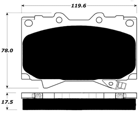 Porterfield Brake Pads for 1998 TOYOTA LANDCRUISER