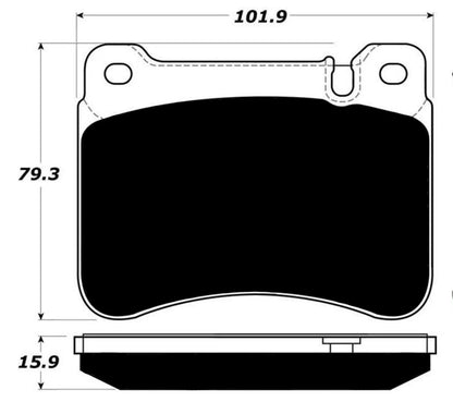 Porterfield Brake Pads for 2007 MERCEDES-BENZ SLK350