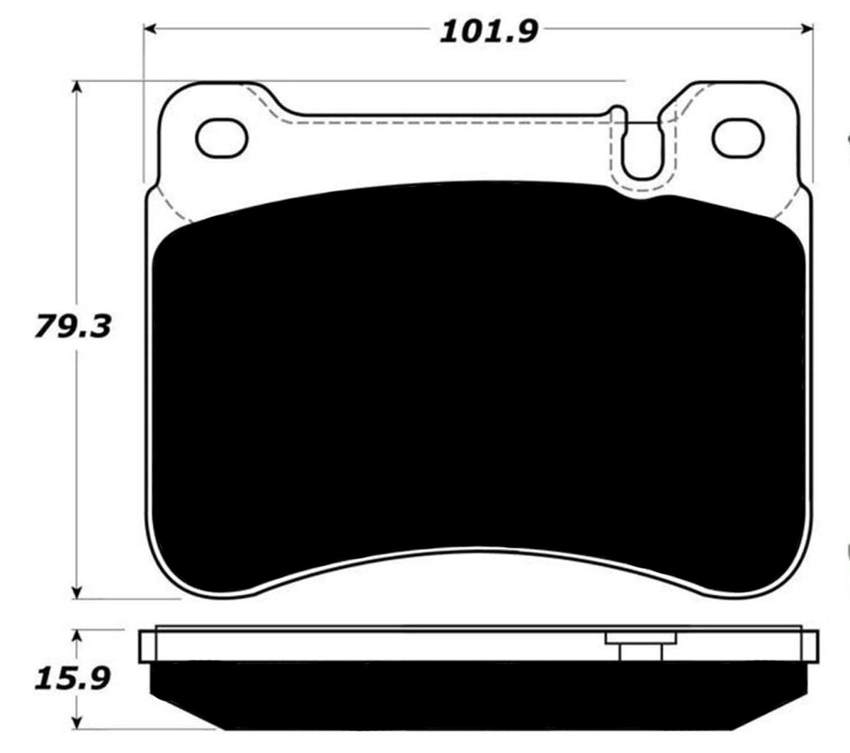 Porterfield Brake Pads for 2009 MERCEDES-BENZ SLK300 Sport Pkg