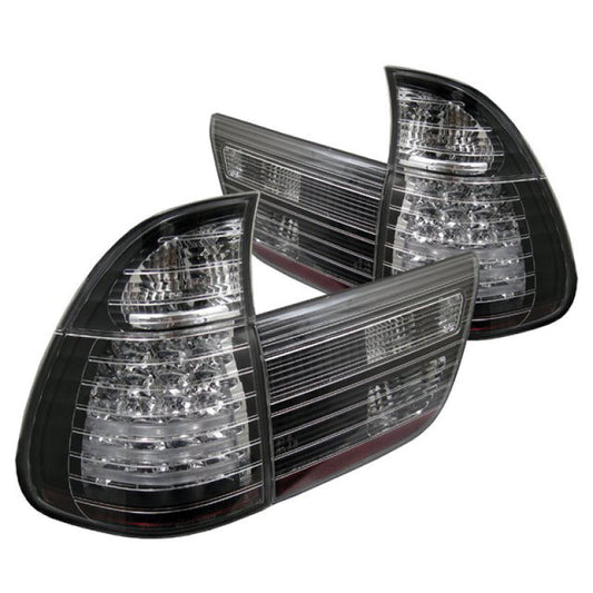 Spyder BMW E53 X5 00-06 4PCS LED Tail Lights Black ALT-YD-BE5300-LED-BK 5000781