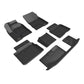 3D MAXpider 22-25 Mitsubishi Outlander Phev - Kagu Floor Mat - Black L1MT07301509
