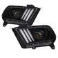 Spyder 10-13 Ford Mustang - Halogen - Projector Headlights - LED Signals -Black (PRO-YD-FM2010V2-BK) 5085429