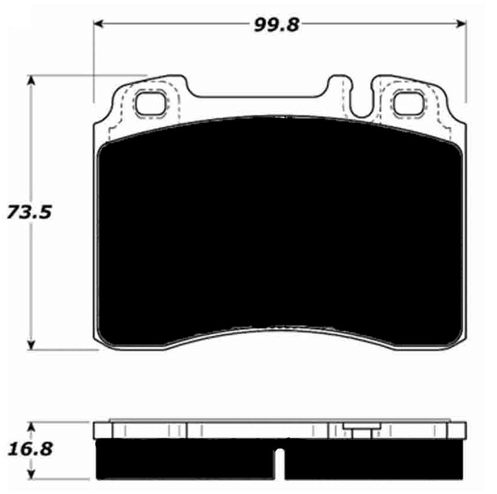 Porterfield Brake Pads for 1997 MERCEDES-BENZ C36 AMG