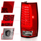 ANZO 2007-2014 Chevy Tahoe LED Taillight Plank Style Chrome With Red/Clear Lens 311323