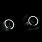 Anzo 1998-2005 Lexus Gs300 Projector Headlights w/ Halo Black