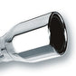 Borla 2.5in Inlet 4in Single Round Rolled Edge Outlet x 8in Long Weld On Exhaust Tip 20235