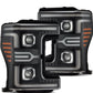 AlphaRex 17-19 Ford F-250/350/450/550 Super Duty LUXX-Series LED Proj Headlights Blk w/SS & SBDRL 880323 *Discontinued