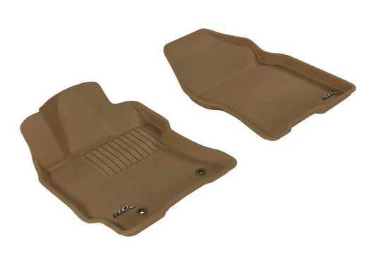 3D MAXpider 2004-2009 Toyota Prius Kagu 1st Row Floormat - Tan L1TY14511502