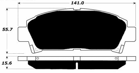 Porterfield Brake Pads for 1995 TOYOTA MR 2 Turbo