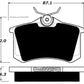 Porterfield Brake Pads for 1994 VOLKSWAGEN JETTA III VR6