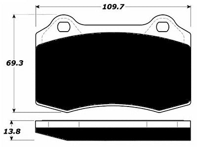 Porterfield Brake Pads for 2010 DODGE CHARGER SUPER BEE SRT-8