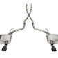 CORSA Performance Corsa 11-23 Dodge Durango Xtreme 2.5in Cat-Back Dual Rear Exit w/ Single 4.5in Black PVD Tips 21186BLK