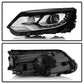 SPYDER VW Tiguan 12-17 LED/DRL Projector Headlights Chrome PRO-JH-VWT12-LED-C 9948527