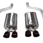 Corsa Performance 09-13 Chevrolet Corvette C6 6.2L V8 Black Sport Axle-Back Exhaust