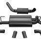 Corsa 18+ Jeep Wrangler JL 2.5in Dual Rear Turn Down Exit Black Touring Axle-Back Exhaust 21015BLK
