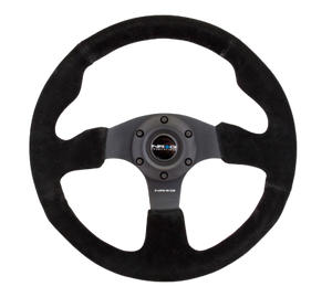 NRG Reinforced Steering Wheel (320mm) Suede w/Black Stitch