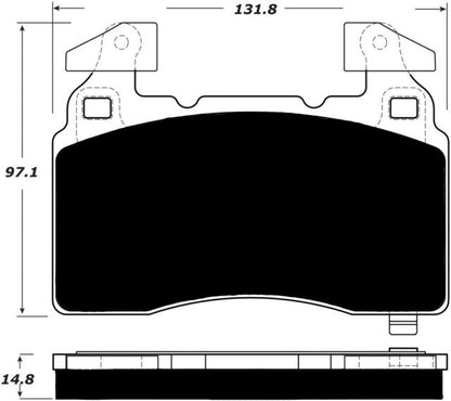Porterfield Brake Pads for 2014 CHEVROLET CORVETTE Z51