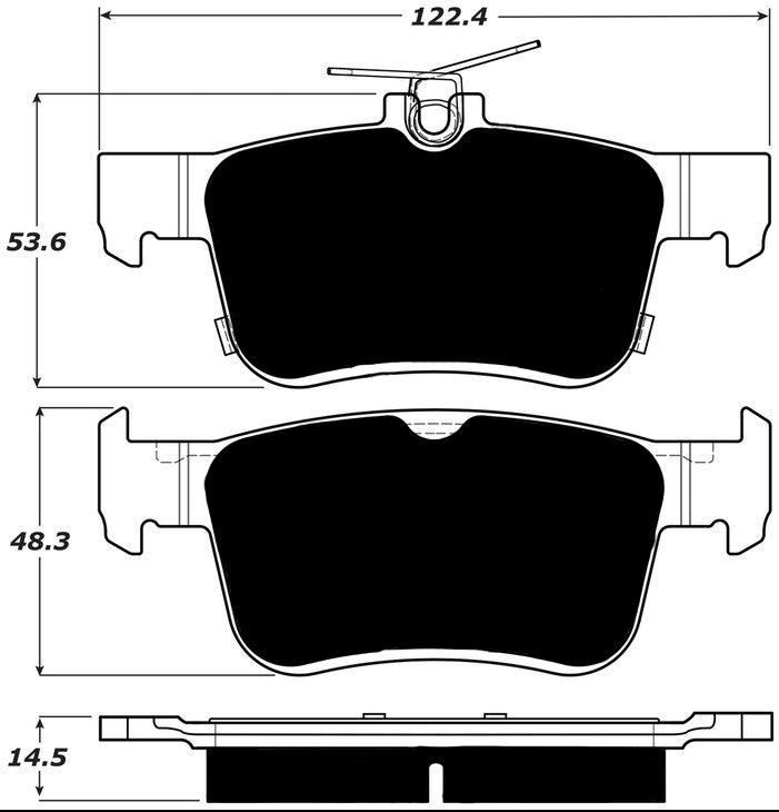 Porterfield Brake Pads for 2017 HONDA CIVIC Hatchback