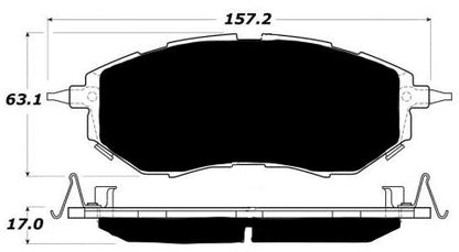 Porterfield Brake Pads for 2011 SUBARU LEGACY SEDAN 3.6R