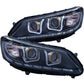 Anzo 2013-2015 Honda Accord Projector Headlights w/ U-Bar Black