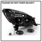 SPYDER xTune 13-16 Ford Escape LED Light Bar Halogen Projector Headlights - Black (PRO-JH-FESCA13-LB-BK) 9042904