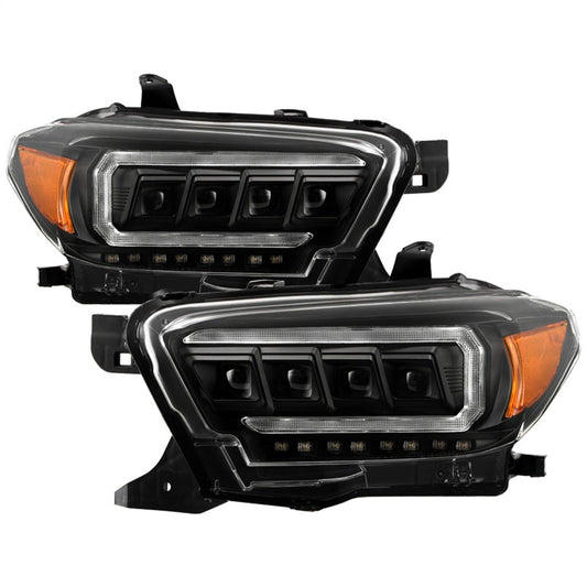 Spyder 16-20 Toyota Tacoma LED Model Only High-Power LED Headlights - Black PRO-YD-TT16LEDAP-BK 5088390
