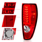 ANZO 2004-2012 Chevrolet Colorado/ GMC Canyon LED Tail Lights w/ Light Bar Chrome Housing Red/Clear 311384