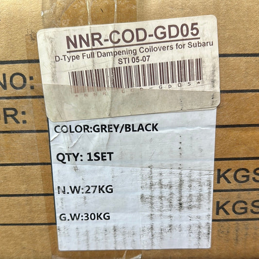NNR-COD-GD05    D-Type full dampening coilovers for Subaru sti 05-07