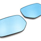 OLM Wide Angle Convex Mirrors with Turn Signals / Blind Spot Detection LED / Defrosters (Blue) - 15+