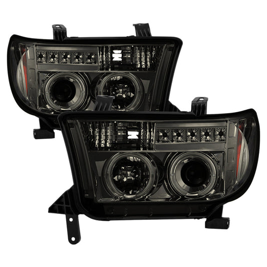SPYDER Toyota Tundra 07-13 Projector Headlights CCFL Halo LED Smke PRO-YD-TTU07-CCFL-SM 5039361