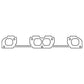 Cometic Gasket Cometic Chrysler W7/W8/W9 Head V8 .042in ArmorCore Exhaust Manifold Gasket Set C5593-042