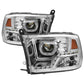 SPYDER xTune Dodge Ram 2009-2014 Halo LED Projector Headlights - Chrome PRO-JH-DR09-CFB-C 9036743