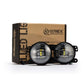 AlphaRex Universal Chrysler/Dodge/Hummer/Jeep DoubleTap Dual Color LED Proj Fog Lights - White/Amber 210004 *Discontinued