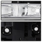 SPYDER Xtune Chevy Suburban 94-98 Headlights w/ Corner & Parking Lights 8pcs Chrome HD-JH-CCK88-AM-C-SET 5069535