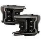 SPYDER 18-20 Ford F-150 Headlights - Halogen Model Only - DRL LED - Black PRO-YD-FF15018HALAP-SEQ-BK 5088475