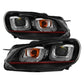 Spyder Volkswagen Golf / GTI 10-13 Version 3 Projector Headlights - Black PRO-YD-VG10V3R-DRL-BK 5082046