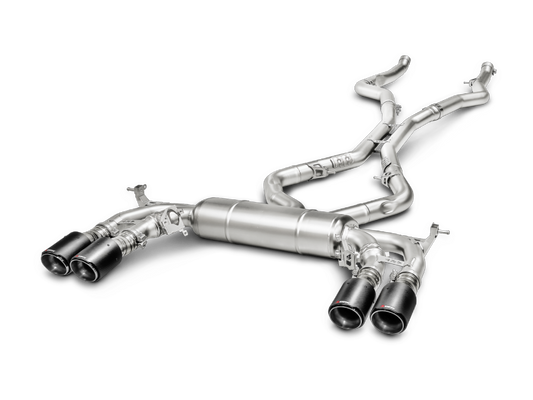 Akrapovic 15-17 BMW X5M (F85) Evolution Line Cat Back (Titanium) w/ Carbon Tips S-BM/T/1