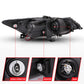 Anzo 2009-2012 Acura Tsx Projector Headlights w/ Halo Black (CCFL)