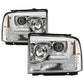 Spyder Platinum Ford F250/350/450 05-07 High-Power LED Module Proj. Headlights-Chrome (PRO-YD-FS05V2 5087904