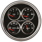 AutoMeter Gauge Quad 5in. 240 Ohm(e) to 33 Ohm(f) Elec Designer Black II 1211