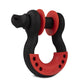 Body Armor 4x4 3/4in Black D-Ring with Red Isolators Single 3203