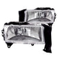 Anzo 1997-2004 Dodge Dakota Crystal Headlights Chrome